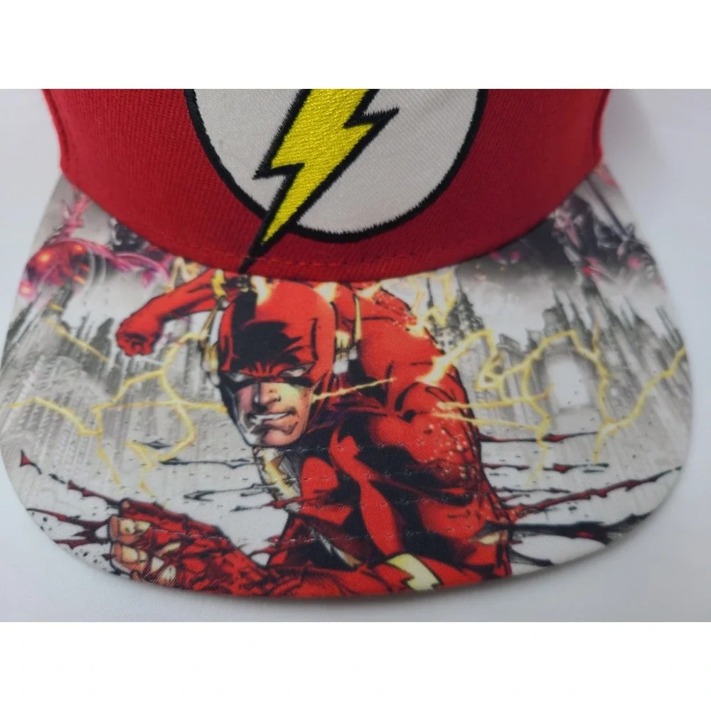 Youth The Flash DC Comics Snapback Hat‎ Cap Comic Book Superhero Boys Girls Red